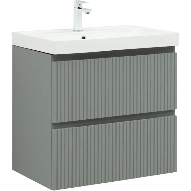 Тумба под раковину Aquanet Джейн (Flat) 70 мисти грин