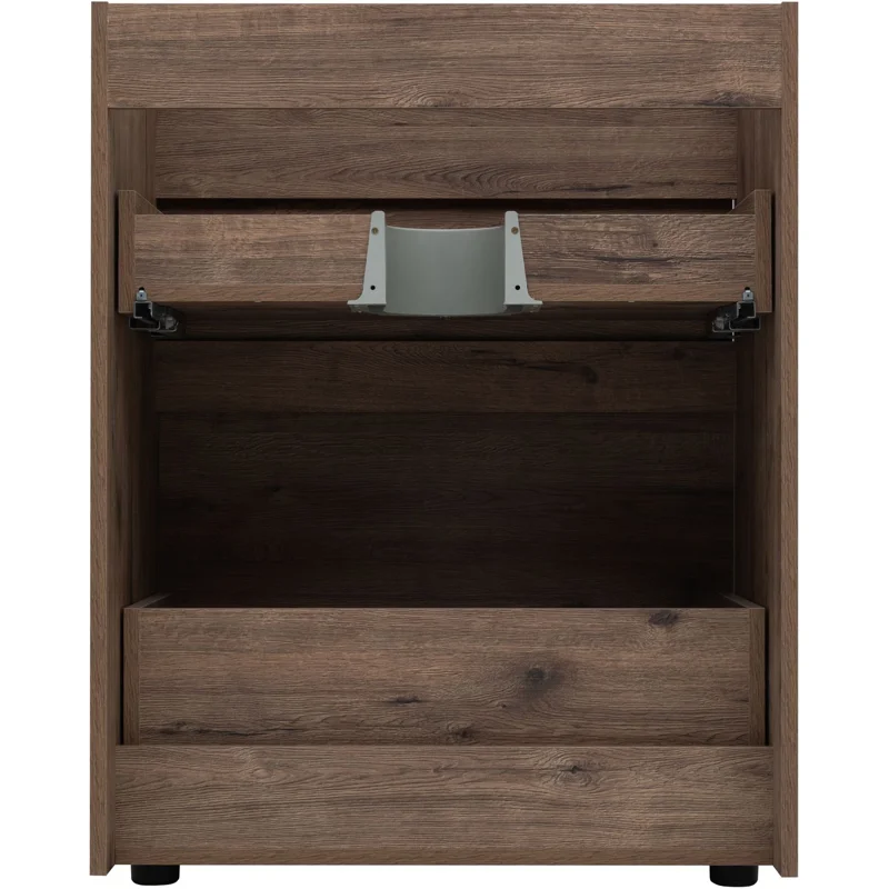 Тумба под раковину Aquanet Токио 68 дуб веллингтон (напольная 2 ящика)