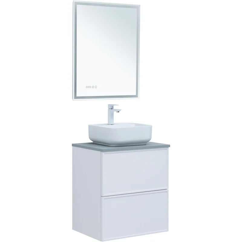 Тумба под раковину Aquanet Арт 60 белый матовый