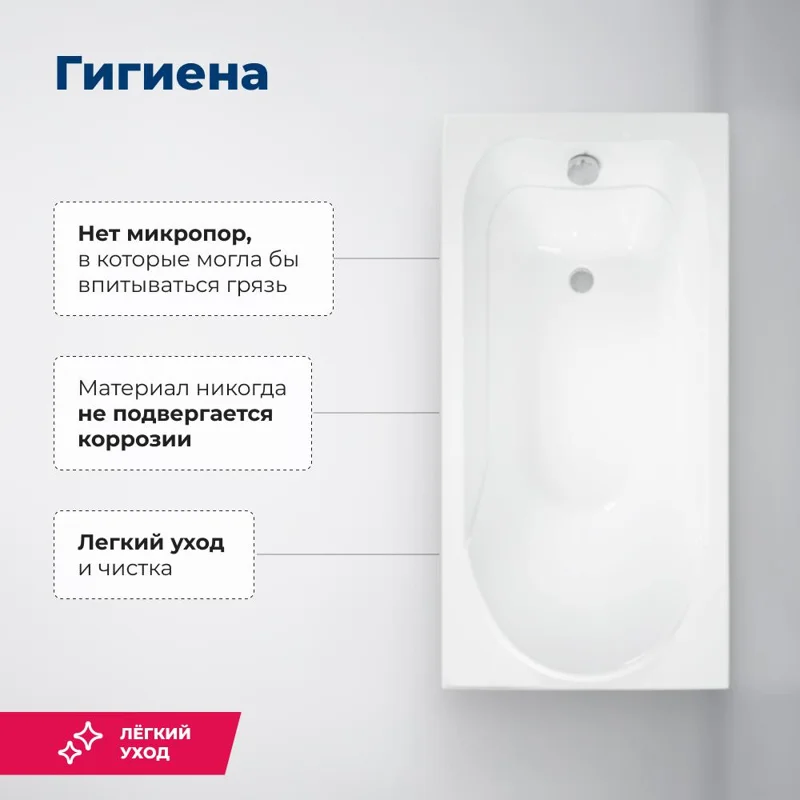 Акриловая ванна Aquanet West 140x70 (с каркасом)