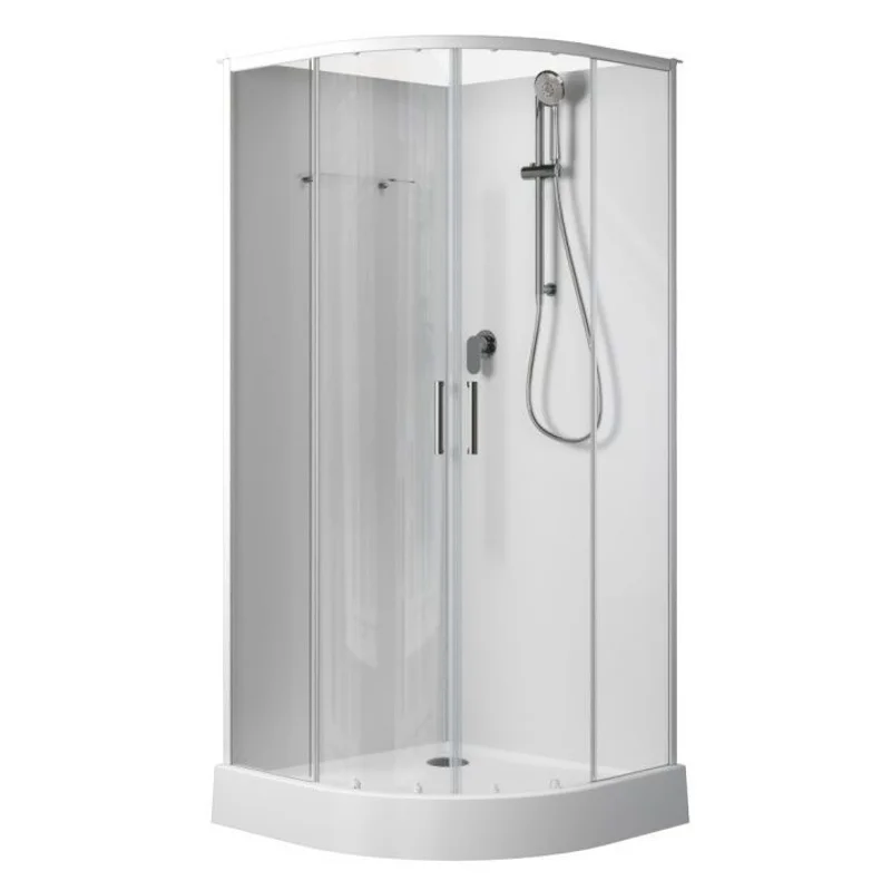 Душевая кабина Aquanet Passion EVO R white 90x90 набор 1