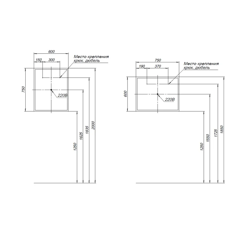 Зеркало Aquanet Оптима 60 белый матовый