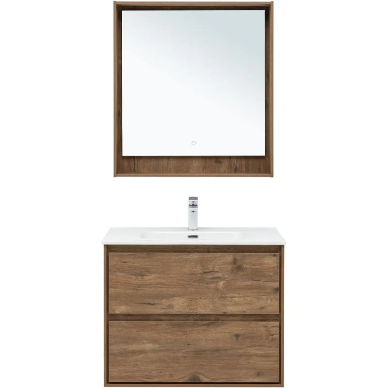 Тумба под раковину Aquanet Милан 80 дуб рустикальный