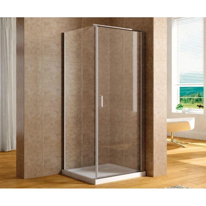 Душевой уголок Aquanet Cinetic 80х90,прозрачное стекло (AE12-N-80H190U-CT + AE12-F-90H190U-CT)