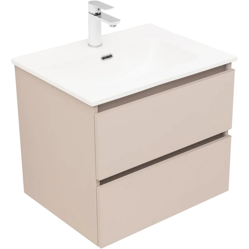 Тумба под раковину Aquanet Вега 2.0 60 бежевый