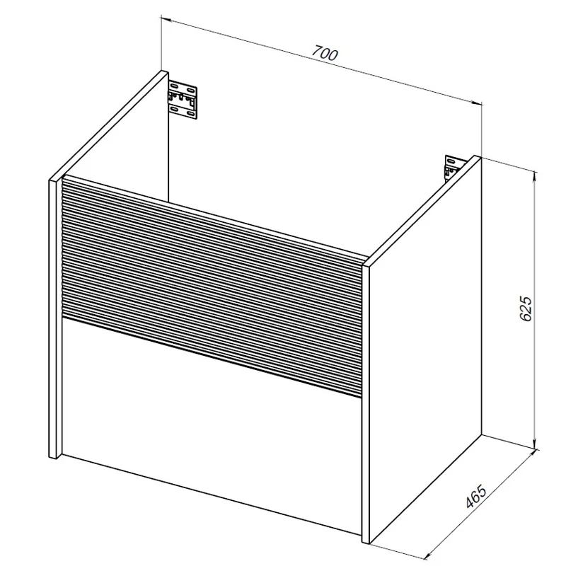 Тумба под раковину Aquanet Вита 70 белый матовый