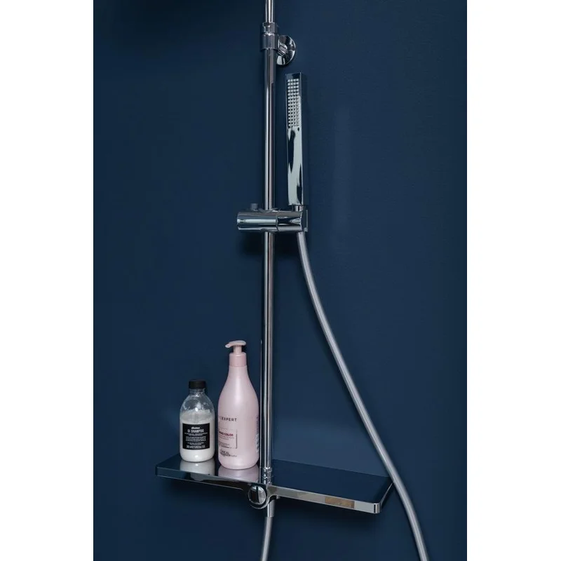 Душевая стойка Aquanet Pragmatic S AF430-70-S-C, с полочкой