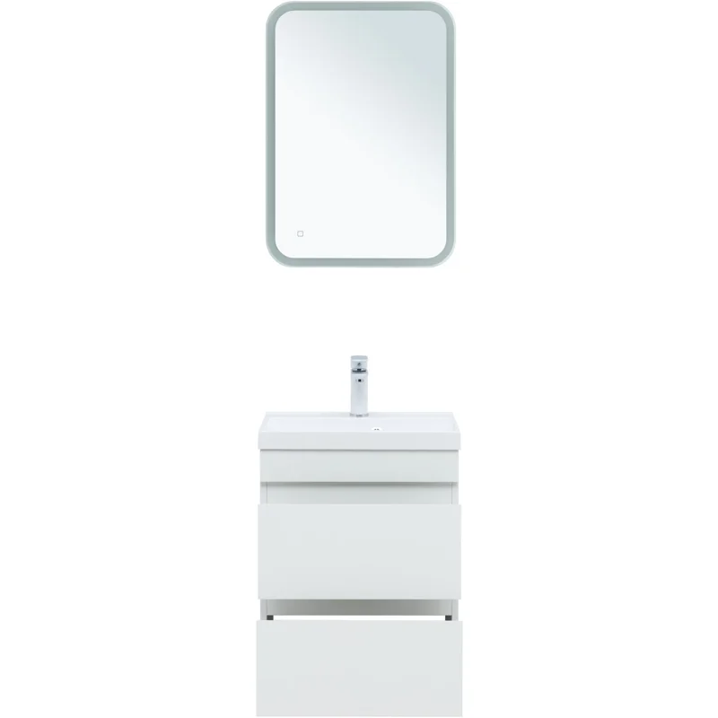 Тумба под раковину Aquanet Нота New 50 белый глянец