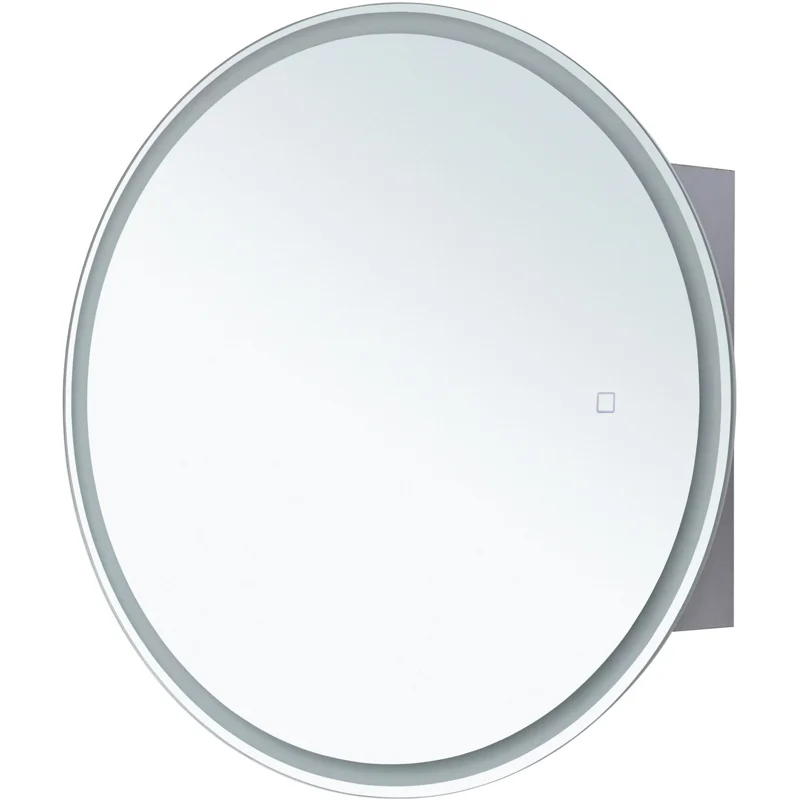 Зеркальный шкаф Aquanet Оптима 70 белый, с LED подсветкой