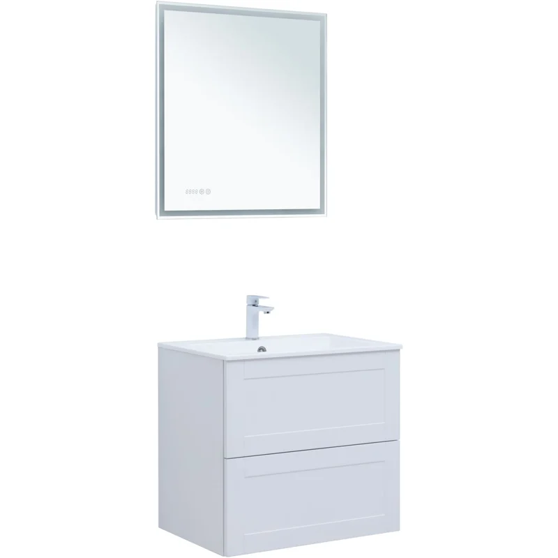 Тумба под раковину Aquanet Терра 70 белый матовый