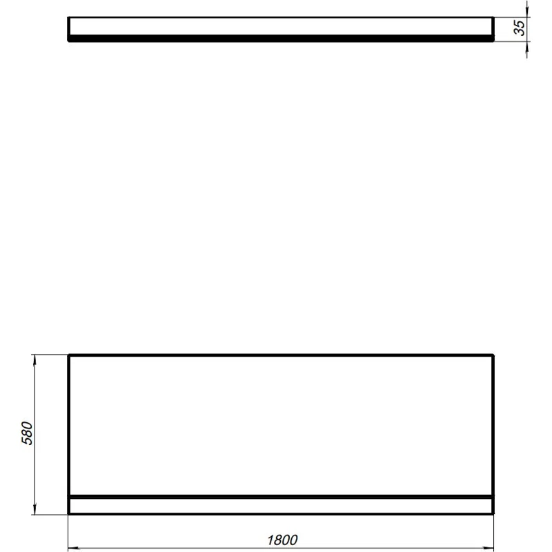 Фронтальный экран Aquanet Grenada 180