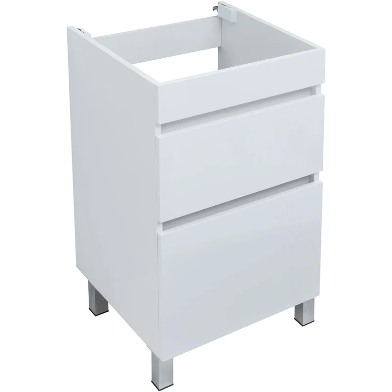 Тумба под раковину Aquanet Вега 48 белый глянец