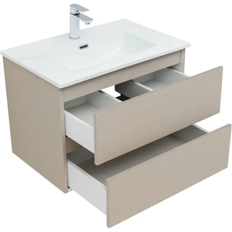 Тумба под раковину Aquanet Вега 2.0 70 бежевый