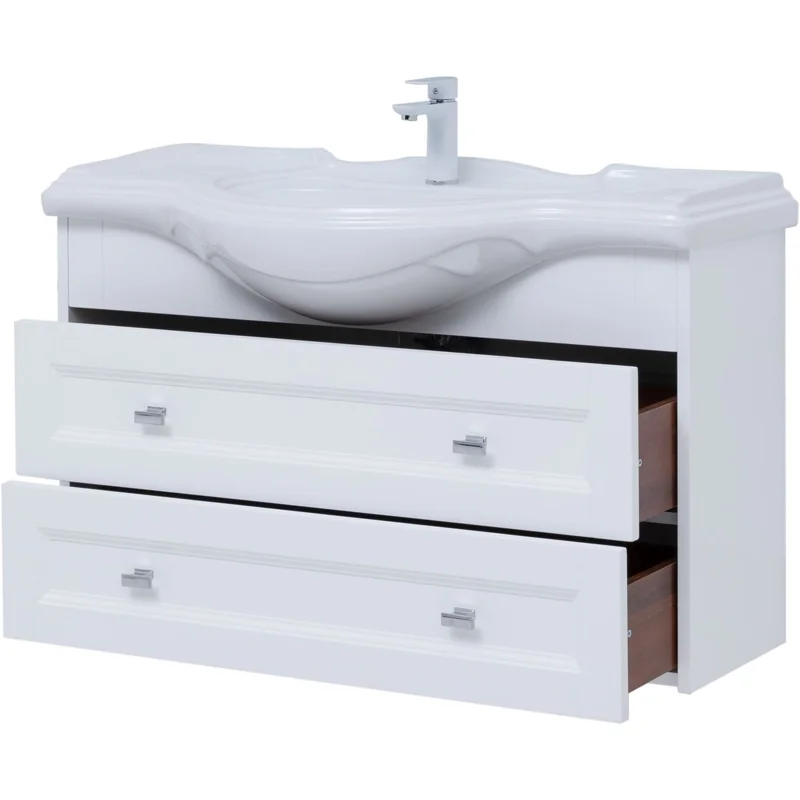 Тумба под раковину Aquanet Монте 85 белый матовый