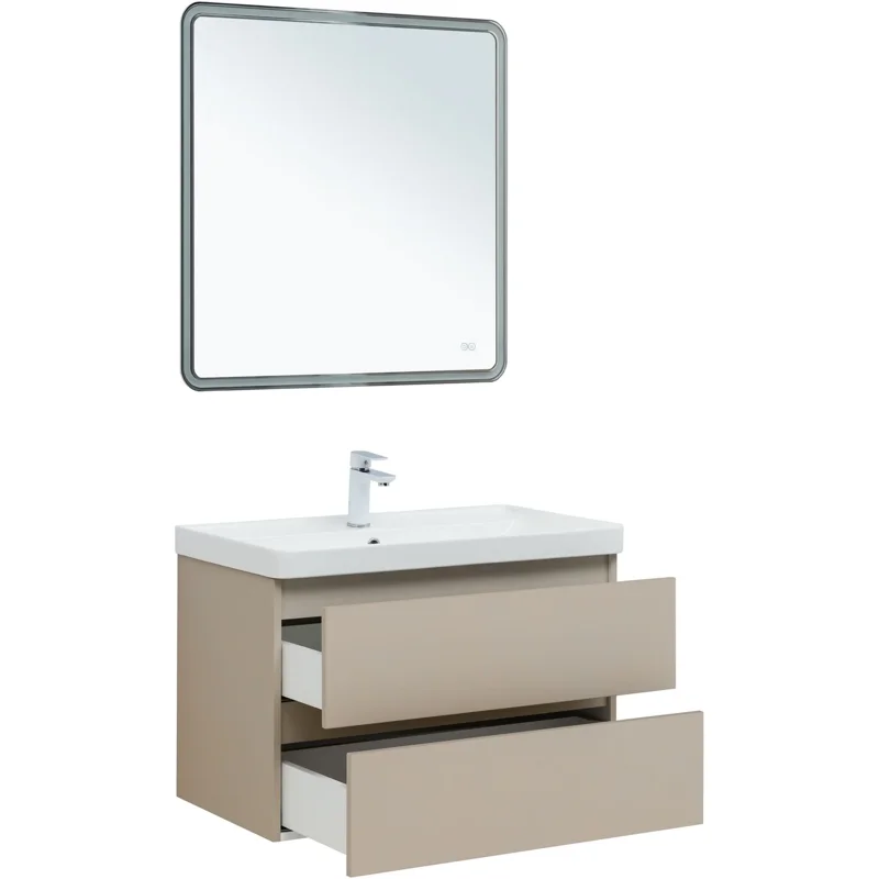 Тумба под раковину Aquanet Вега 2.0 80 бежевый