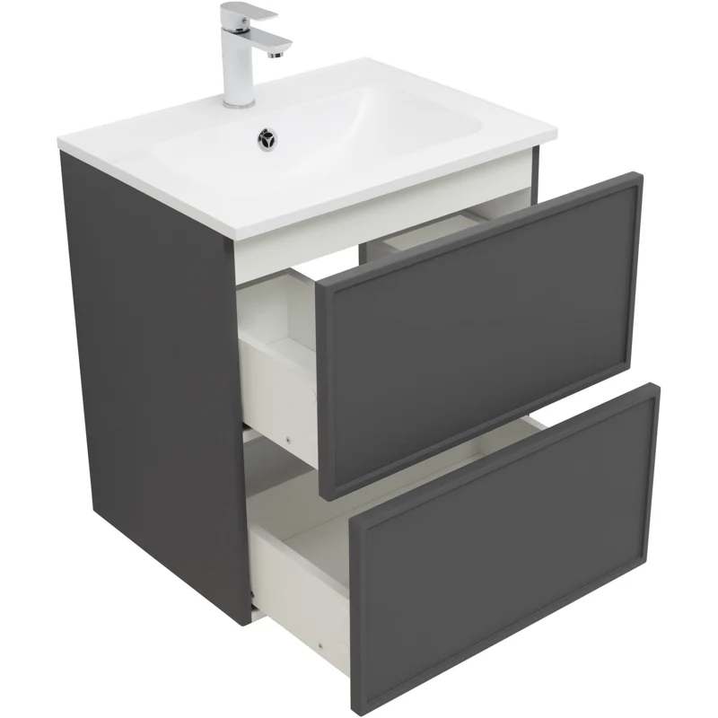 Тумба под раковину Aquanet Арт 60 ясень графит