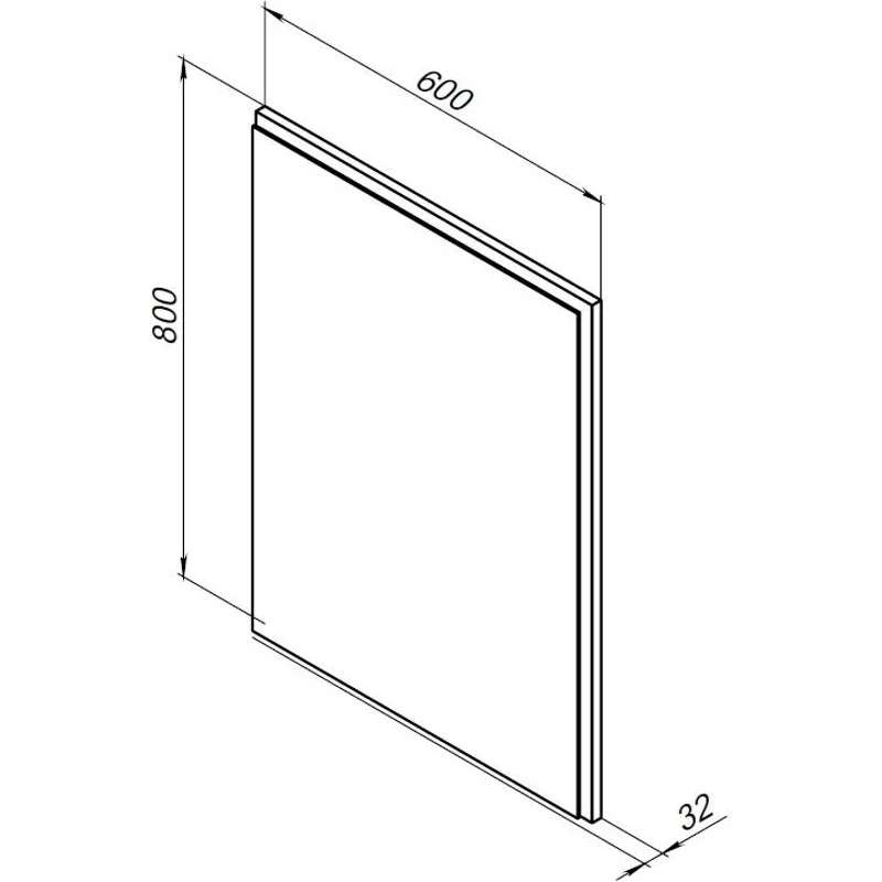 Зеркало Aquanet Nova Lite 60 дуб рустикальный LED