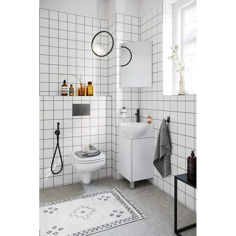 Тумба под раковину Aqwella Porto 45 см напольная, белый, POR0104WW