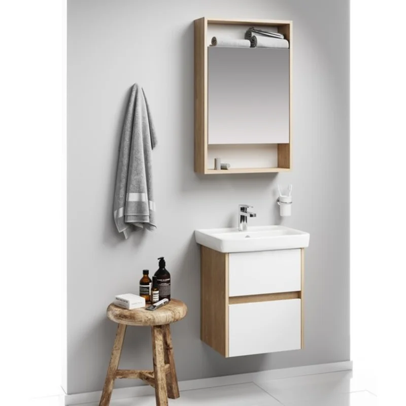 Тумба под раковину Aqwella Сити 50, подвесная, дуб балтийский, CI0105DB