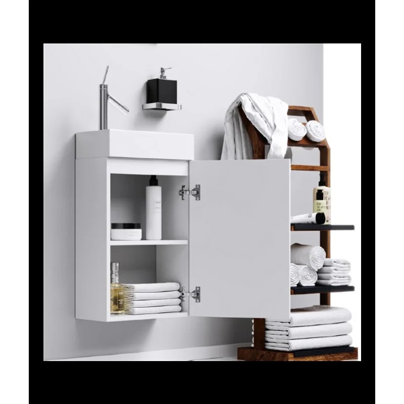 Тумба с раковиной Aqwella Мастер Бокс Леон, белый, Mb-L.00.04