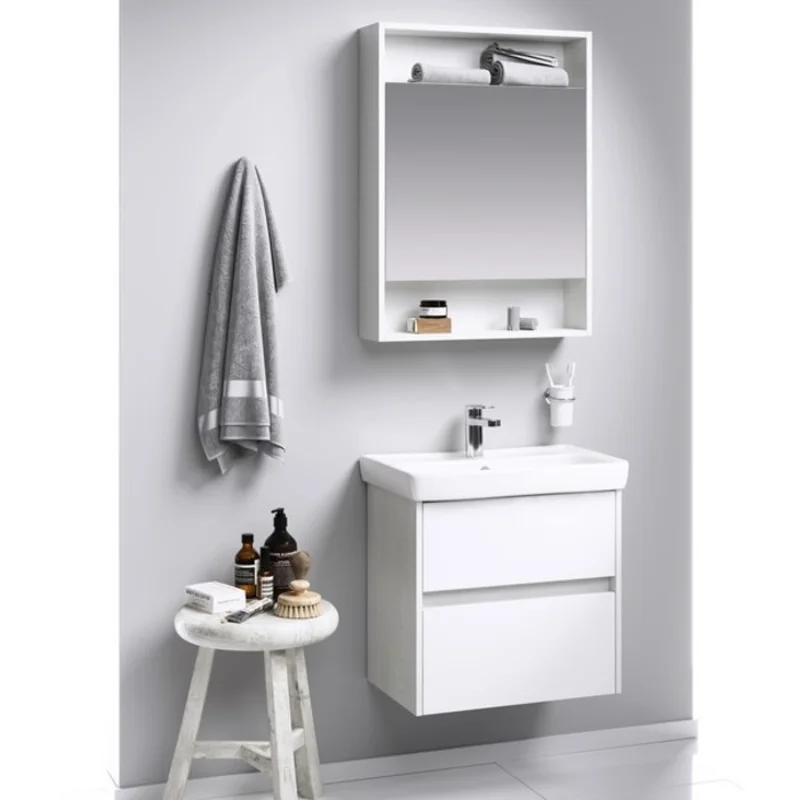 Зеркальный шкаф Aqwella Сити SIT0406DK 60, дуб канадский