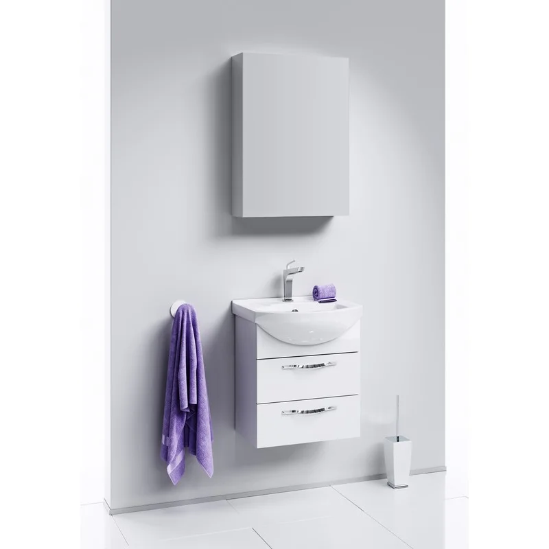 Тумба под раковину Aqwella Аллегро 50, подвесная, белый, Agr.01.05/2