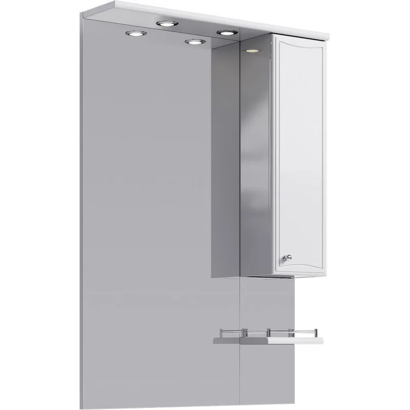 Зеркало со шкафом Aqwella Барселона 70 Ba.02.07 с подсветкой Белое