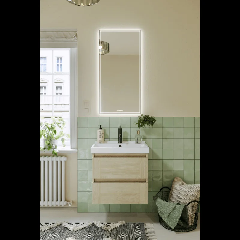 Тумба под раковину Aqwella Astrid AST0106DD, 60 см, подвесная, цвет дуб давос