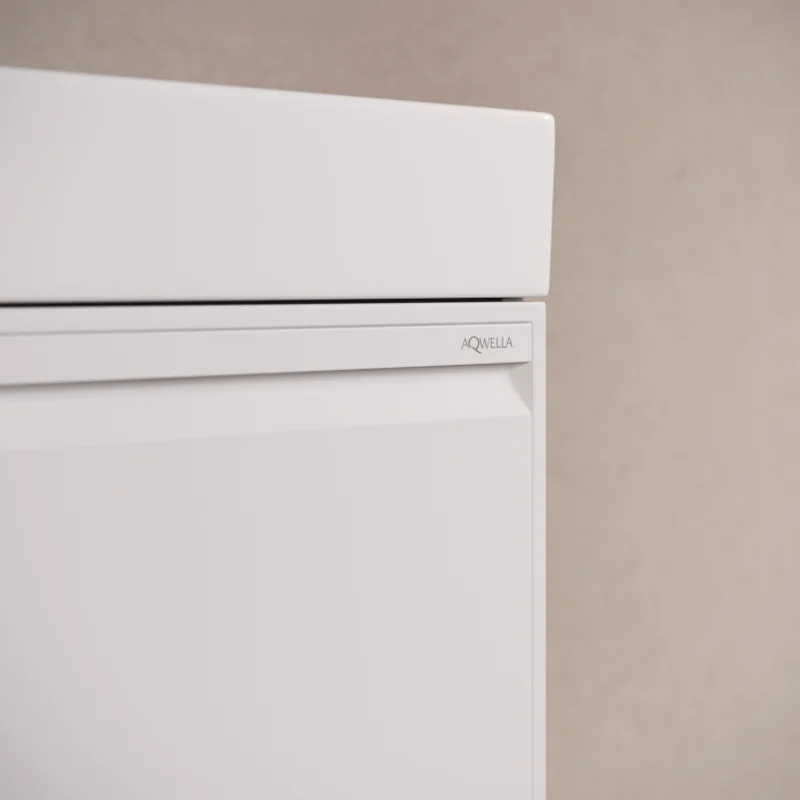 Тумба под раковину Aqwella Pure PUR0165WM, 65 см, подвесная, цвет белый матовый