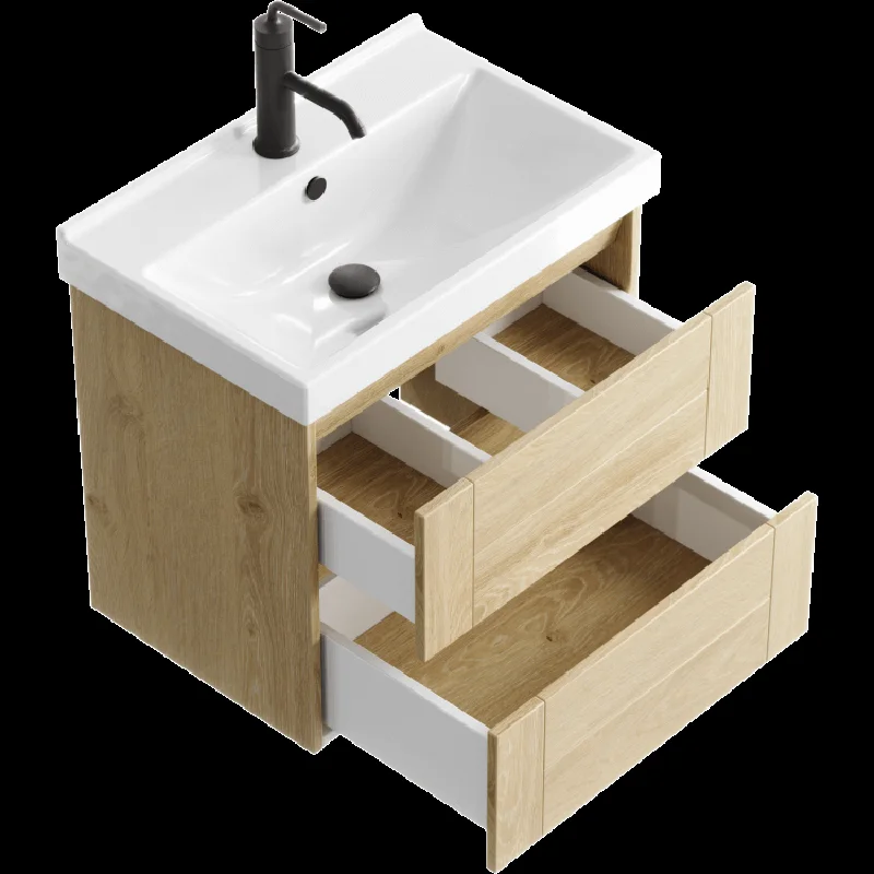 Тумба под раковину Aqwella Astrid AST0106DD, 60 см, подвесная, цвет дуб давос