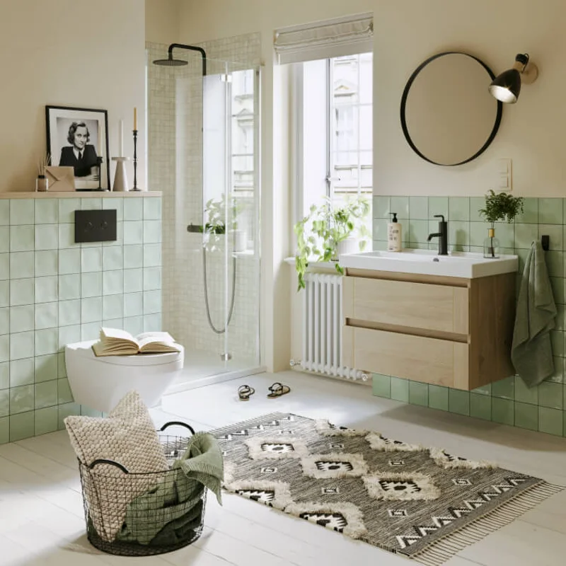 Тумба под раковину Aqwella Astrid AST0108DD, 80 см, подвесная, цвет дуб давос