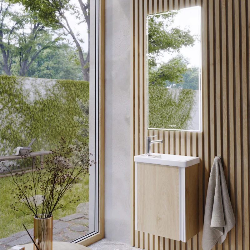 Зеркало Aqwella UM 40, светодиодная подсветка, сенсорный выключатель, регулятор освещённости