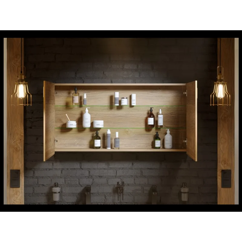 Зеркальный шкаф Aqwella Mobi MOB0408+MOB0717W 80 см, белый