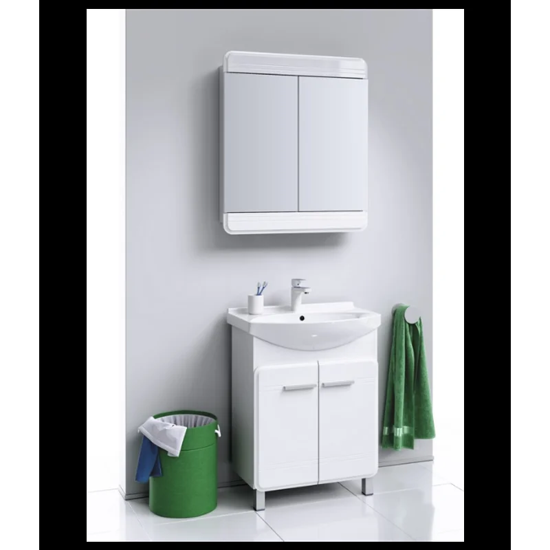 Зеркальный шкаф Aqwella Корсика 60 Kor.04.06 Белый