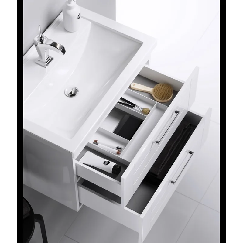 Тумба под раковину Aqwella Манчестер 80, подвесная, белый, MAN01082