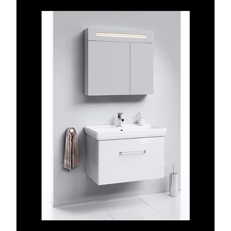 Тумба под раковину Aqwella Нео 80, подвесная, белый, NEO01081