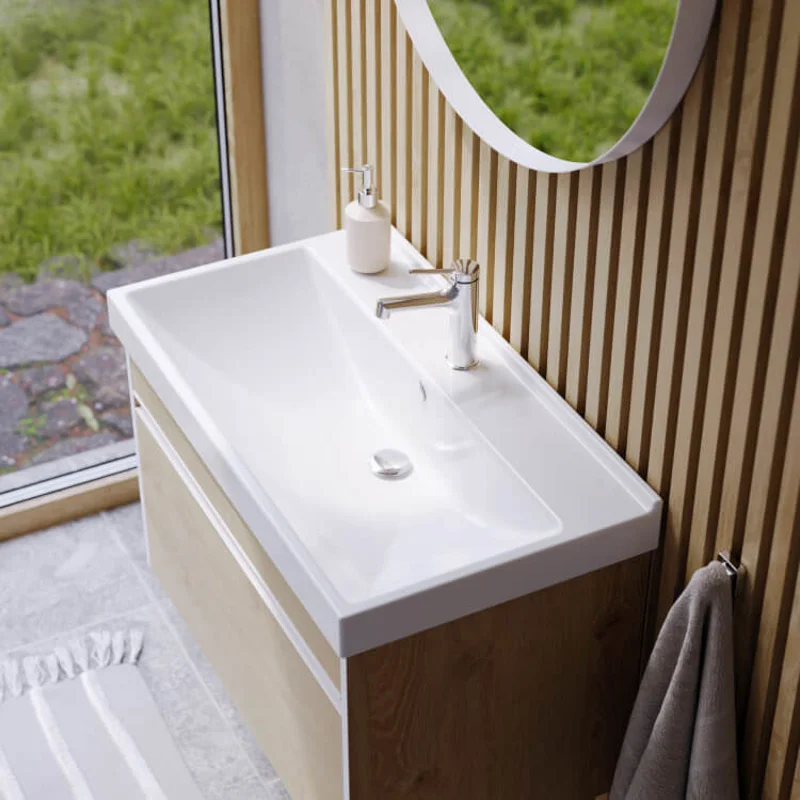 Тумба под раковину Aqwella Urban URB0110DD, 100 см, подвесная, цвет дуб давос