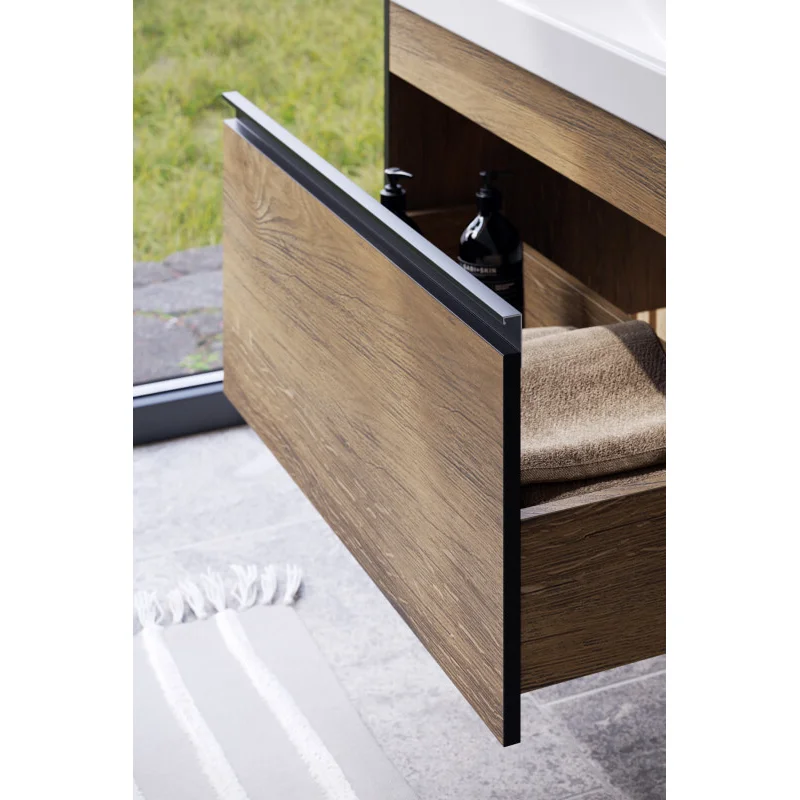 Тумба под раковину Aqwella Urban URB0110DB, 100 см, подвесная, цвет дуб балтийский