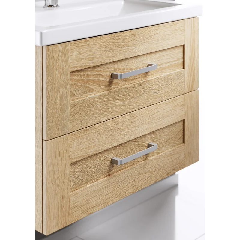 Тумба под раковину Aqwella Фостер 80, подвесная, дуб сонома, FOS01082DS