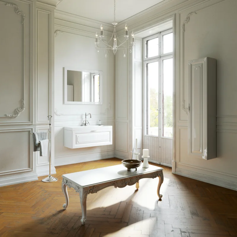 Пенал Aqwella Empire 35 см, подвесной, белый, универсальный, Emp.05.35/W