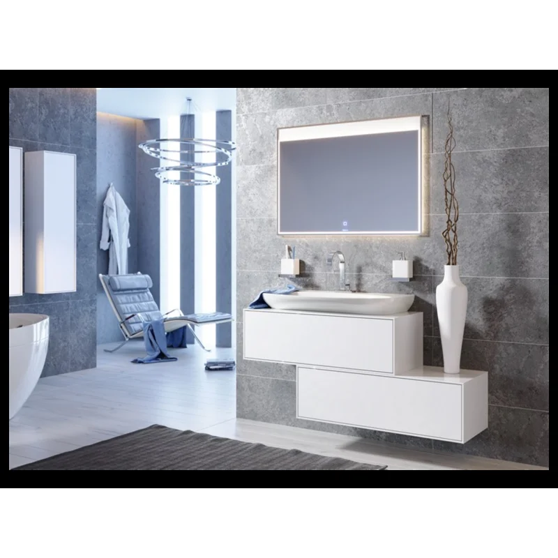 Пенал Aqwella Genesis 35 см, подвесной, белый, универсальный, GEN0535W