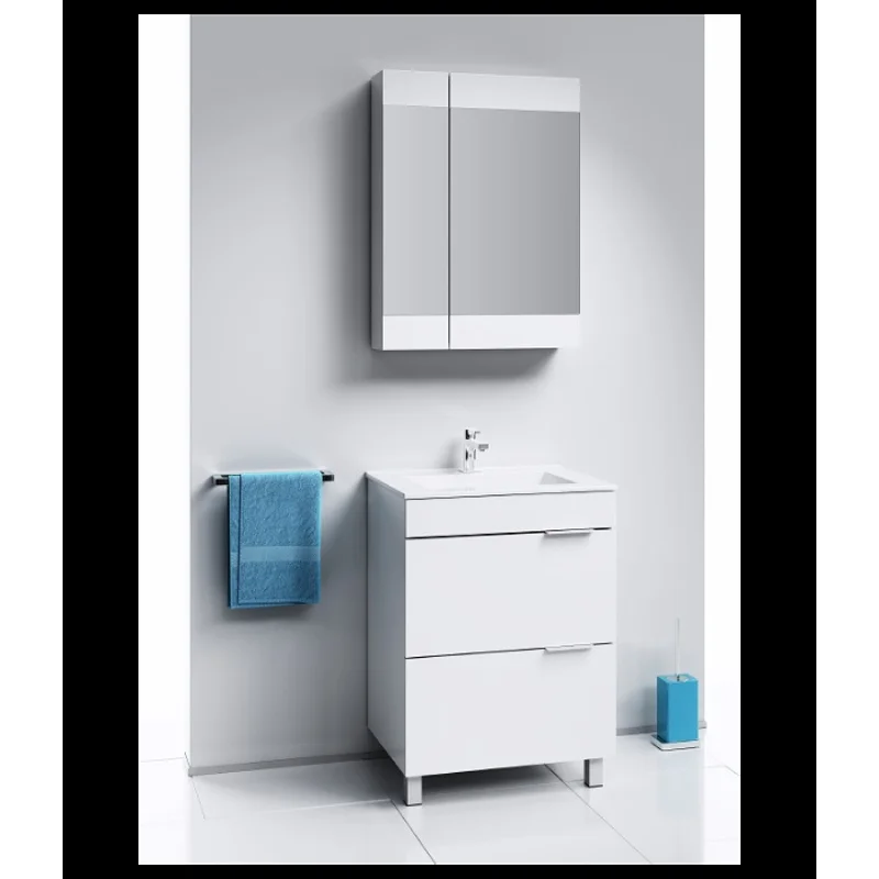 Тумба под раковину Aqwella Бриг 60, напольная, белый, Br.01.06/2/W