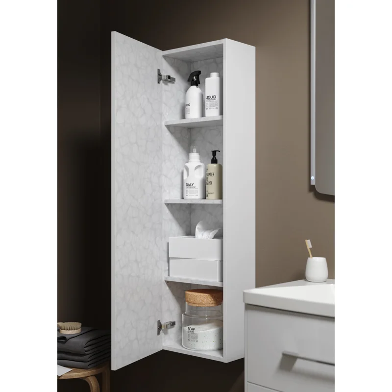 Пенал Aqwella Анкона 35 см, подвесной, белый, универсальный, An.05.35/W