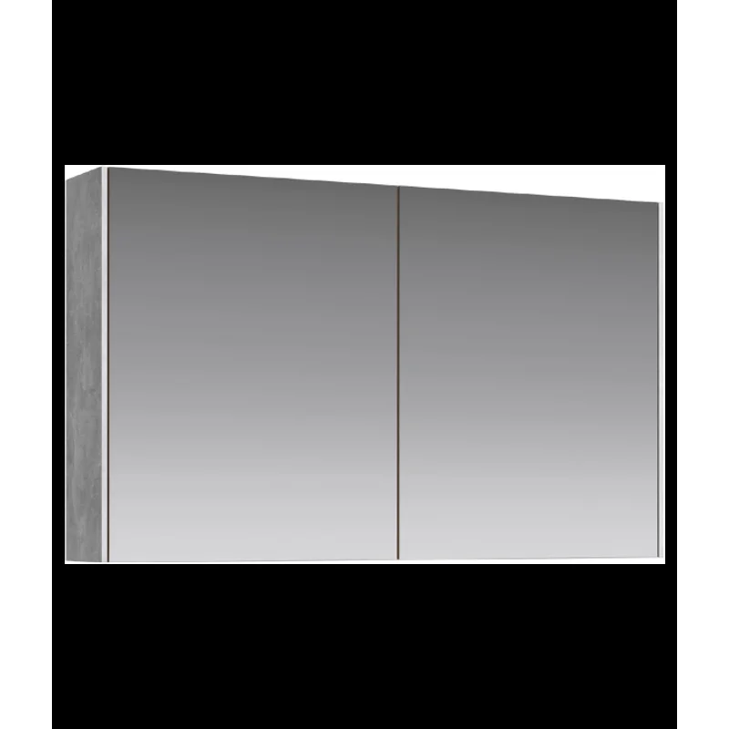 Зеркальный шкаф Aqwella Mobi 100 см, бетон светлый, MOB0410+MOB0717BS