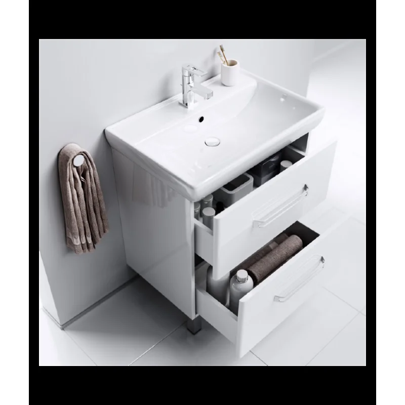 Тумба под раковину Aqwella Нео 60, подвесная, белый, Neo.01.06