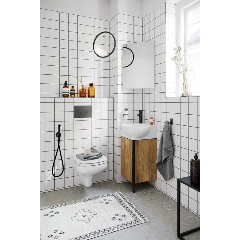 Тумба под раковину Aqwella Porto 45 см напольная, дуб балтийский, POR0104DB