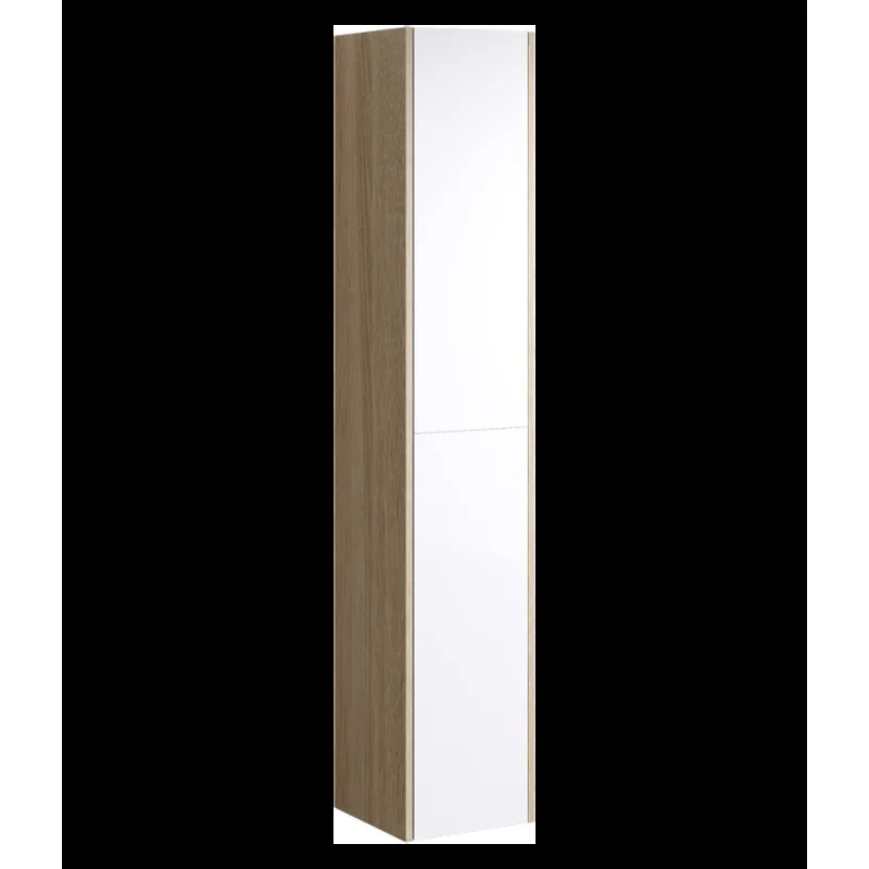 Шкаф пенал Aqwella 5 Stars Майами 30 Mai.05.03 Дуб сонома Белый