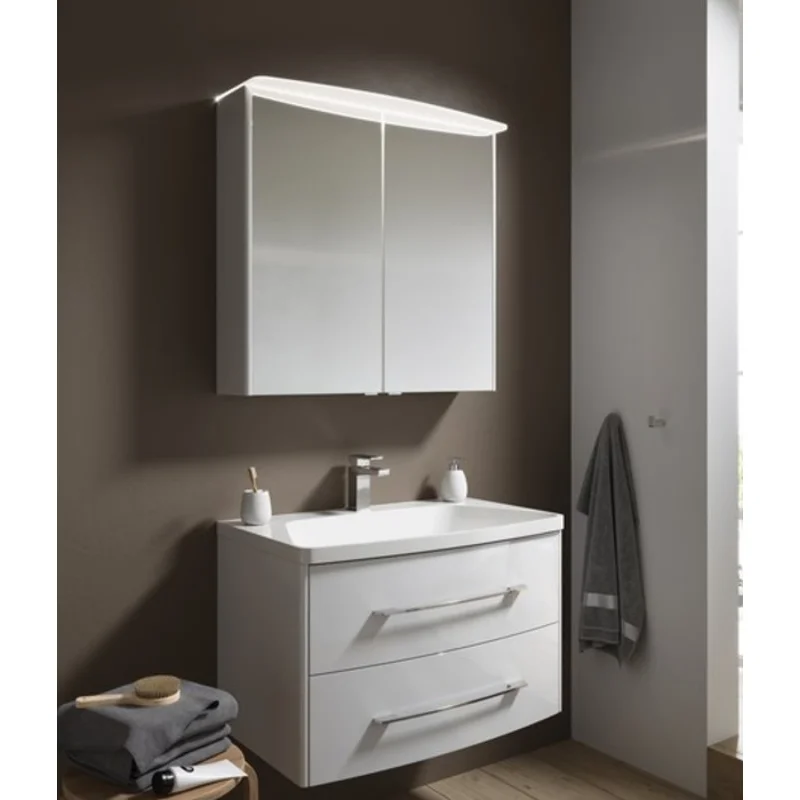 Тумба под раковину Aqwella Neringa NER0108 80, подвесная, белый