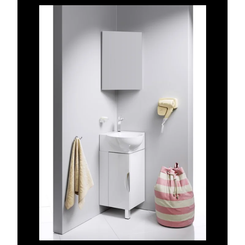 Тумба под раковину Aqwella Рио 45 Rio.01.04 угловая Белая