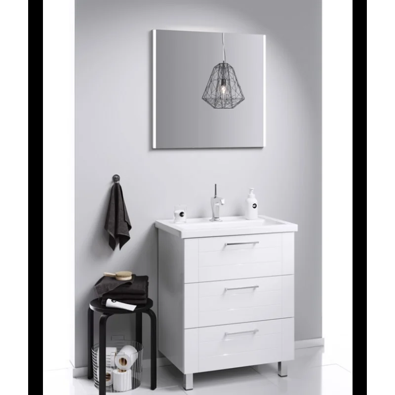 Тумба под раковину Aqwella Манчестер 70, подвесная, белый, MAN01073